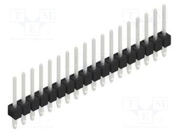 Connector: pin strips; pin header; male; PIN: 18; 2.54mm; THT; 1x18