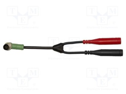 Adapter for clamps; black,red; for measuring clamps,for meter