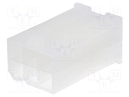 Plug; wire-wire; male; Mini-Fit Jr; 4.2mm; PIN: 6; w/o contacts