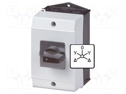 Switch: reversing star-delta cam switch; Stabl.pos: 5; 32A; 6.5kW