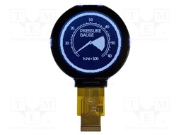 Display: LCD; graphical; 128x128; COG,STN Negative; LED