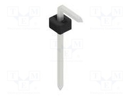 Connector: pin strips; pin header; male; PIN: 1; 2mm; THT; 1x1; 100V