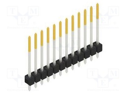 Connector: pin strips; pin header; male; PIN: 12; 2.54mm; THT; 1x12