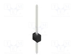 Connector: pin strips; pin header; male; PIN: 1; 2.54mm; THT; 1x1