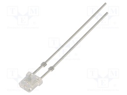 LED; orange; rectangular; 4.7x2mm; 750÷1000mcd; 115°; Front: flat