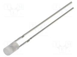 LED; green; 3mm; 750mcd; 140°; Front: flat; 2.9÷3.4VDC; No.of term: 2