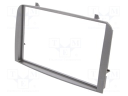 Radio mounting frame; Alfa Romeo; 2 DIN; silver