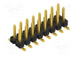 Connector: pin strips; pin header; male; PIN: 16; 2.54mm; SMT; 2x8