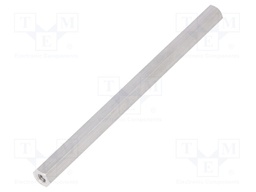 Screwed spacer sleeve; Int.thread: M4; 100mm; hexagonal