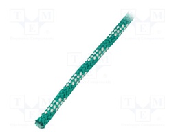 Rope; polypropylene; Ørope: 8mm; L: 100m; with a core; green