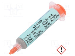 Paste; Sn96,5Ag3Cu0,5; lead free; syringe; 25÷45um; 35g; 217°C; 13%