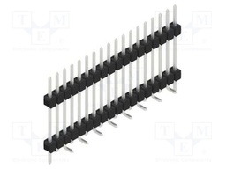 Connector: pin strips; pin header; male; PIN: 18; 2.54mm; SMT; 1x18