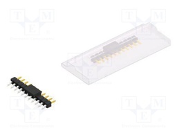 Connector: pin strips; pin header; male; PIN: 11; 2.54mm; SMT; 1x11
