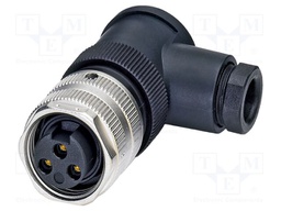 Connector: 7/8"; plug; PIN: 3; angled; unshielded; 12A; 300V; IP67