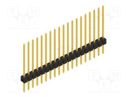 Connector: pin strips; pin header; male; PIN: 19; 2.54mm; THT; 1x19