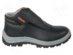 Boots; Size: 48; black; leather; slip,perforation,impact; Basic