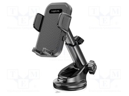 Car holder; black; for dashboard,for windscreen; 52x92mm