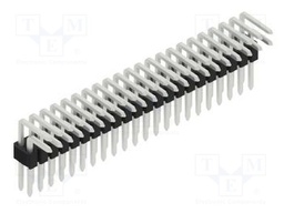 Connector: pin strips; pin header; male; PIN: 44; 1.27mm; THT; 2x22