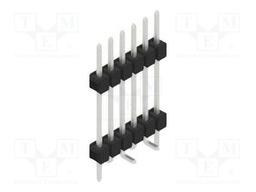 Connector: pin strips; pin header; male; PIN: 6; 2.54mm; SMT; 1x6