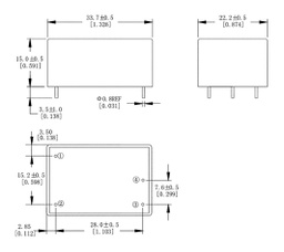 Converter: AC/DC; 2W; 85÷305VAC; Usup: 100÷430VDC; Uout: 18VDC; 75%