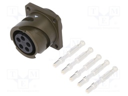 Connector: circular; VG95234; socket; female; PIN: 5; with contacts