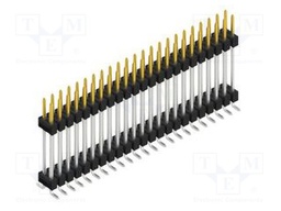 Connector: pin strips; pin header; male; PIN: 46; 2.54mm; SMT; 2x23
