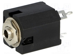 Socket; Jack 3,5mm; female; mono; straight; for panel mounting