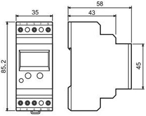 Module: voltage monitoring relay; undervoltage,overvoltage