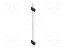 Connector: pin strips; pin header; male; PIN: 2; 2.54mm; THT; 2x1