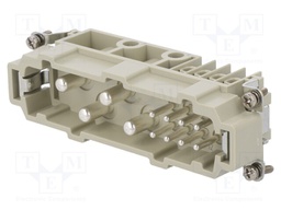 Connector: HDC; contact insert; male; DK; PIN: 12; 4+PE,8+PE; 16÷80A