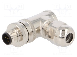 Plug; M12; PIN: 5; male; B code-Profibus; for cable; screw terminal