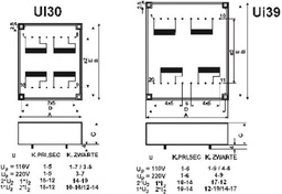 Transformer: mains; 14VA; 115VAC; 12V; 12V; Mounting: PCB; IP00