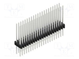 Connector: pin strips; pin header; male; PIN: 42; 1.27mm; THT; 2x21