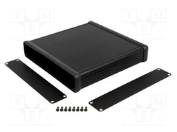 Enclosure: with panel; 1455; X: 165mm; Y: 160mm; Z: 30mm; aluminium