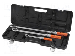 Wrench-set; torque; Kit: torque wrench,case; 3pcs; 1/2",1/4",3/8"
