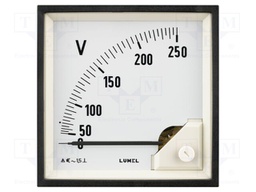 Meter; on panel; analogue; 0÷1kV; True RMS; Class: 1,5; 40÷72Hz