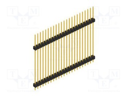 Connector: pin strips; pin header; male; PIN: 23; 2.54mm; THT; 1x23