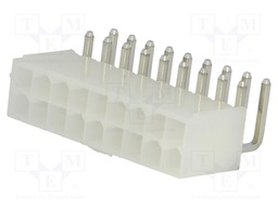 Socket; wire-board; male; MF42; 4.2mm; PIN: 18; THT; 7A; tinned