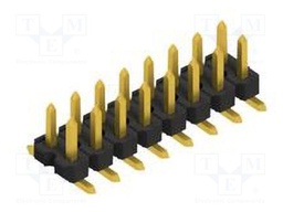 Connector: pin strips; pin header; male; PIN: 16; 2.54mm; SMT; 2x8