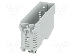 Enclosure base; grey; UL94V-0; ME-IO 37,6; for DIN rail mounting