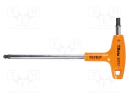 Wrench: hex key; spherical; HEX 4mm; Overall len: 179mm