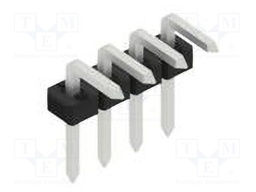 Connector: pin strips; pin header; male; PIN: 4; 2mm; THT; 1x4; 100V