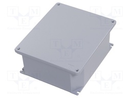 Enclosure: multipurpose; X: 265mm; Y: 315mm; Z: 121mm; ALUBOX; grey