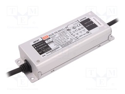 Power supply: switched-mode; LED; 75.6W; 24VDC; 3.15A; 100÷305VAC
