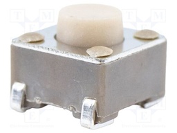 Microswitch TACT; SPST-NO; Pos: 2; 0.05A/12VDC; SMT; none; 2.6N