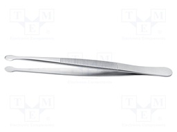 Tweezers; 115mm; for precision works; Blade tip shape: shovel