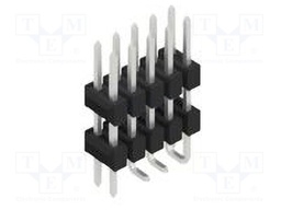 Connector: pin strips; pin header; male; PIN: 10; 2.54mm; SMT; 2x5