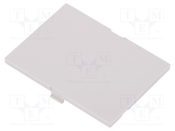 Front panel; without frame,with holder; 2M Modulbox One; grey