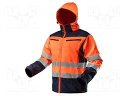 Soft-shell jacket; Size: XXL; orange; VISIBILTY