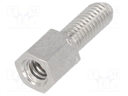Threaded head screw; M3,UNC4-40; Thread len: 8mm; Ext.thread: M3